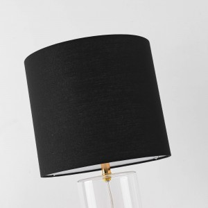 Lampa stołowa Sunflower czarno - transparentna 1xE27