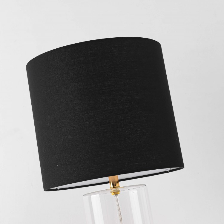 Lampa stołowa Sunflower czarno - transparentna 1xE27 - 3403