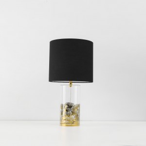 Lampa stołowa Sunflower czarno - transparentna 1xE27