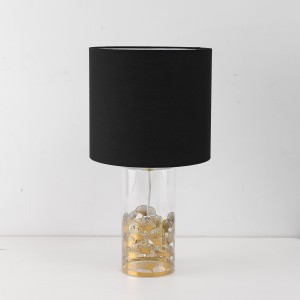 Lampa stołowa Sunflower czarno - transparentna 1xE27