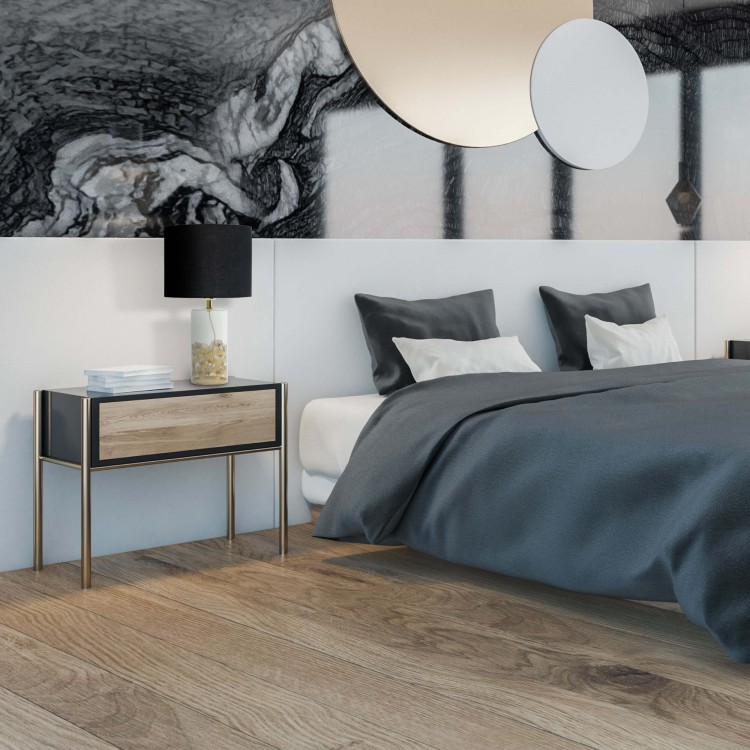 Lampa stołowa Sunflower czarno - transparentna 1xE27 - 3409