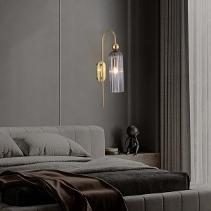 Kinkiet Piega 1 smoked 1xE14