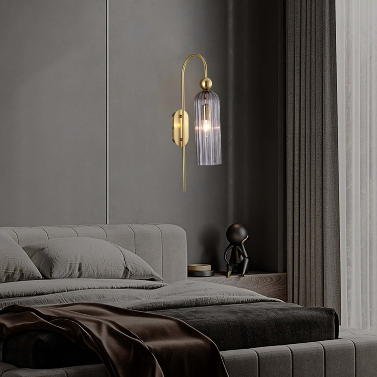 Kinkiet Piega 1 smoked 1xE14 - 3530