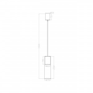 Lampa wisząca Manacor złota 1xGU10