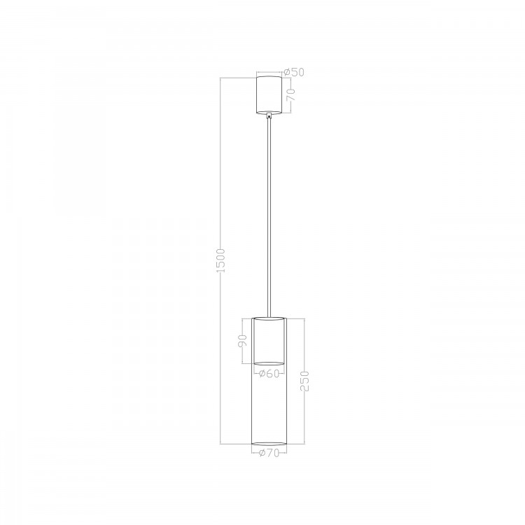 Lampa wisząca Manacor złota 1xGU10 - 3534