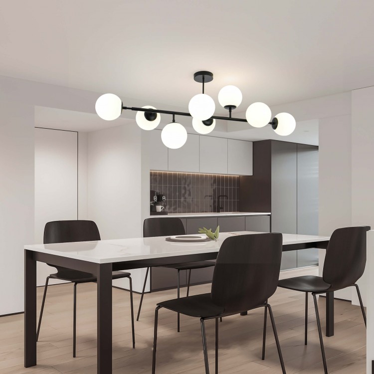 Lampa wisząca Dorado czarna 8xE14 - 3756