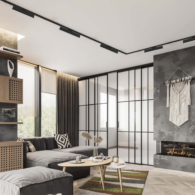 Reflektor do szynoprzewodów Moon 1F czarny LED 4000K - 3793