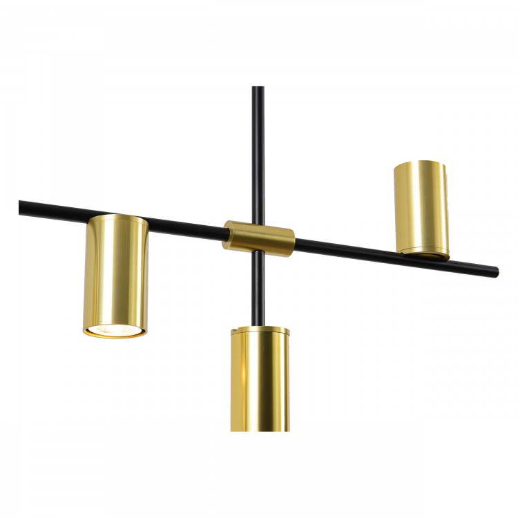 Lampa wisząca Arizona czarno - złota 6xGU10 - 3818