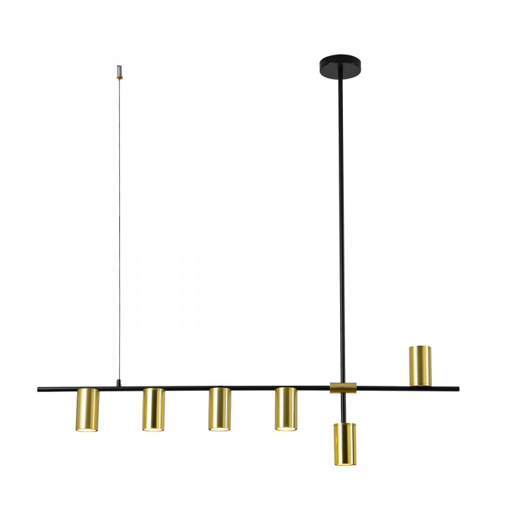 Lampa wisząca Arizona czarno - złota 6xGU10 - 3819