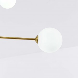 Lampa wisząca Dorado złota 6xG9