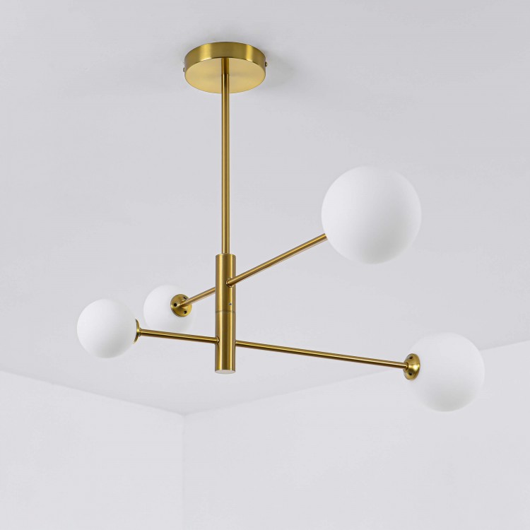 Lampa wisząca Dorado złota 4xG9 - 3845