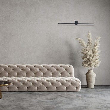 Kinkiet Modern Slim 60 cm czarny LED 3000K