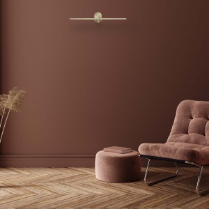 Kinkiet Modern Slim 40 cm złoty LED 3000K