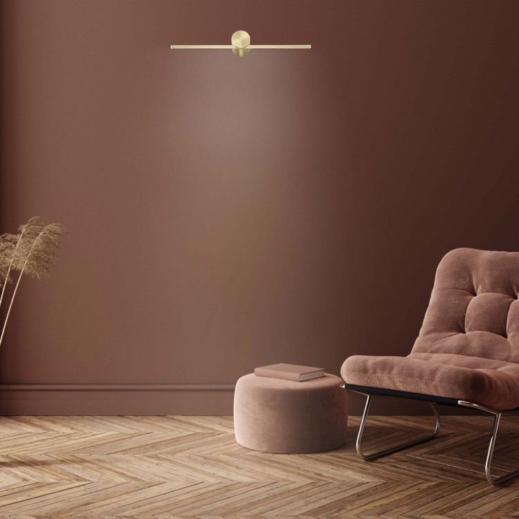 Kinkiet Modern Slim 40 cm złoty LED 3000K - 3895