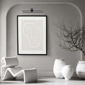 Kinkiet Modern Slim 40 cm czarny LED 3000K