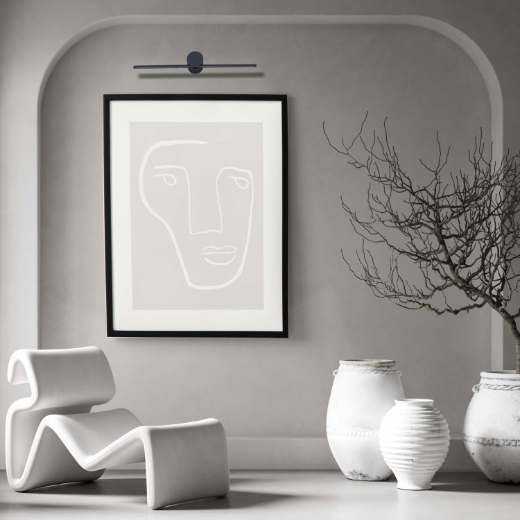 Kinkiet Modern Slim 40 cm czarny LED 3000K - 3907