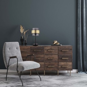 Lampa stołowa Miele biurkowa czarna 1xE14