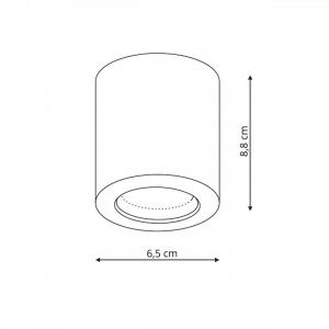 Oprawa natynkowa Faro czarna IP65 1xGU10