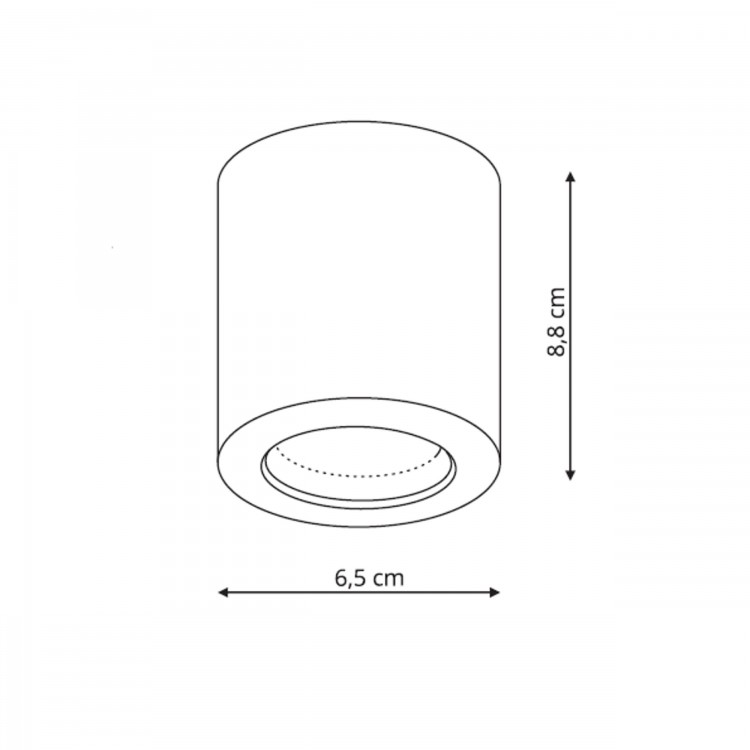 Oprawa natynkowa Faro czarna IP65 1xGU10 - 3954