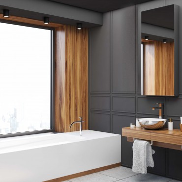 Oprawa natynkowa Faro czarna IP65 1xGU10