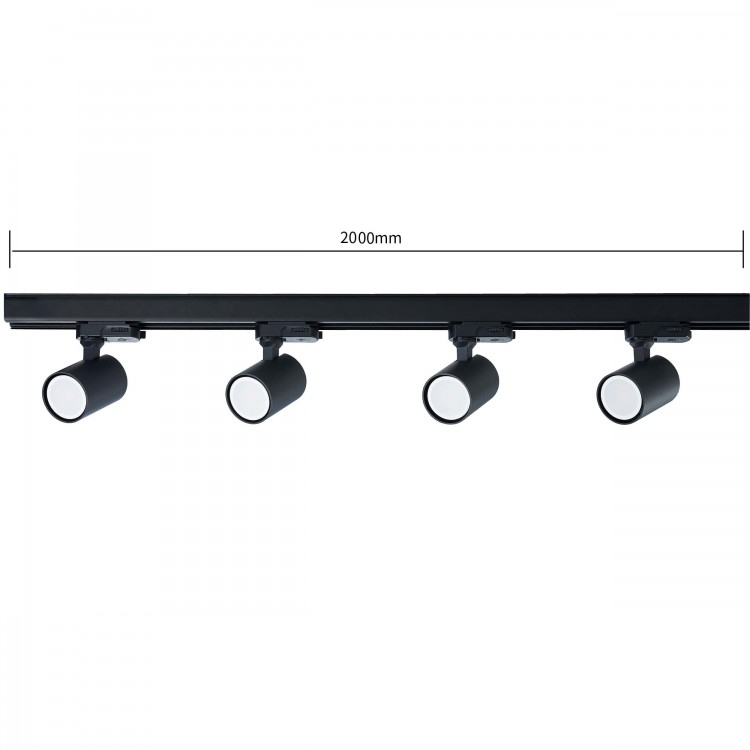 Szynoprzewód 3F 2m czarny - 4008