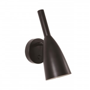 Kinkiet Solin czarny 1xE14