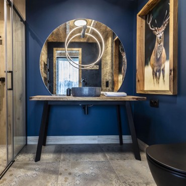 Kinkiet Mirror czarny LED 3000K