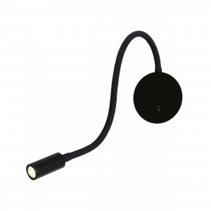 Kinkiet na elastycznym wysięgniku Senise czarny LED 3000K