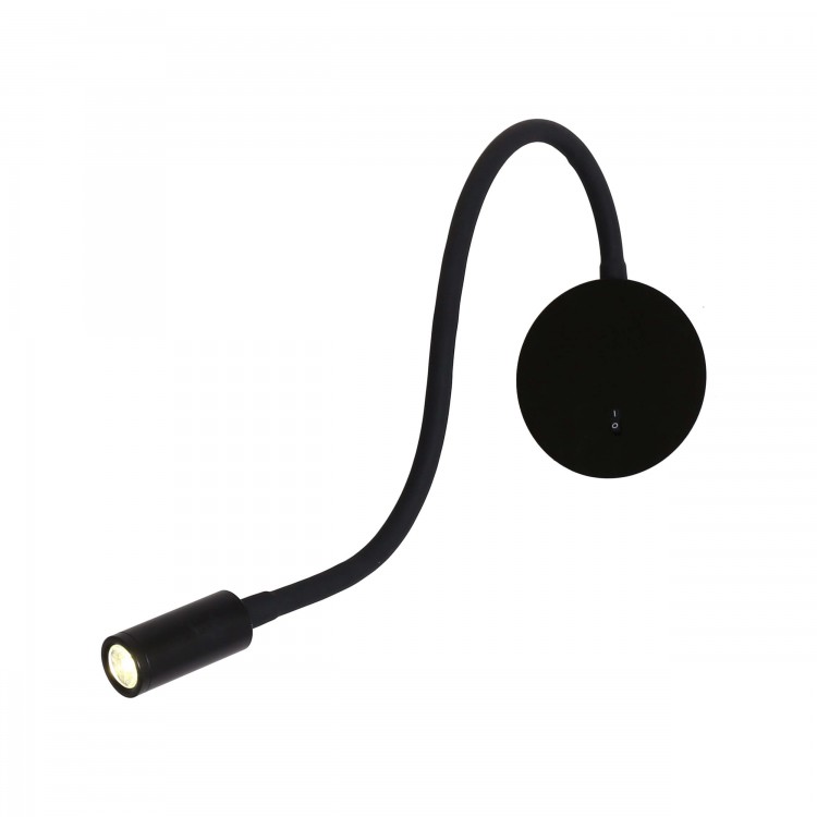 Kinkiet na elastycznym wysięgniku Senise czarny LED 3000K - 4100