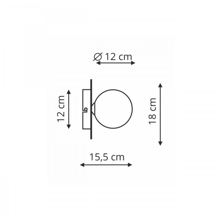 Kinkiet Roma złoty 1xG9 - 4146