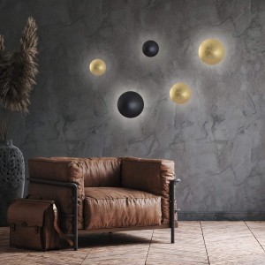 Plafon Platillo 21 cm czarny LED 3000K