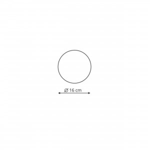 Plafon Platillo 16 cm czarny LED 3000K