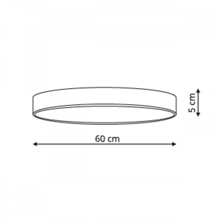 Rapido plafon duży czarny 3000K - 4245