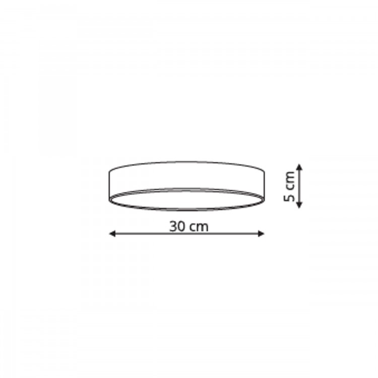 Rapido plafon mały czarny 4000K - 4250