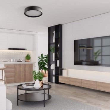 Plafon Hudson czarny LED 3000K