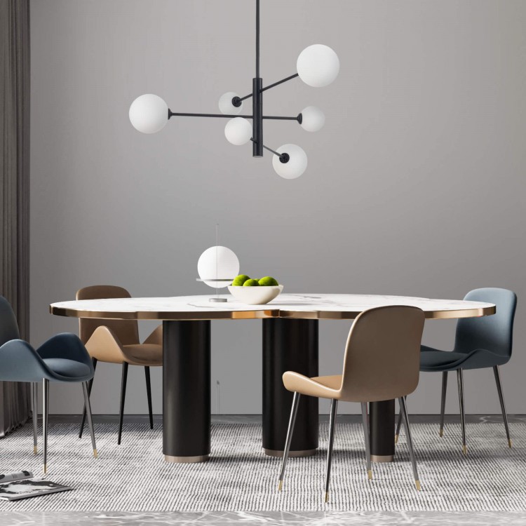 Lampa wisząca Dorado czarna 6xG9 - 4355