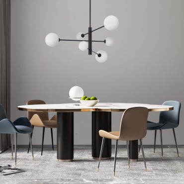 Lampa wisząca Dorado czarna 6xG9