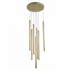 Lampa wisząca Lungo 7 złota 7xG9