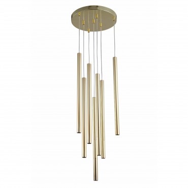 Lampa wisząca Lungo 7 złota 7xG9