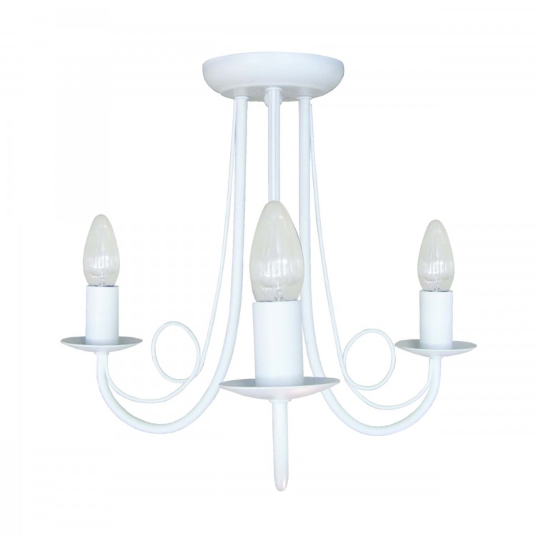 Lampa wisząca Perła biała 3xE14 - 4382