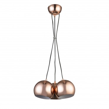 Lampa wisząca Rame miedziana 3xE14