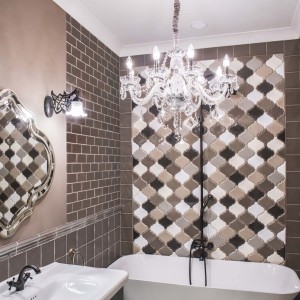 Lampa wisząca Cristallo srebrna 5xE14