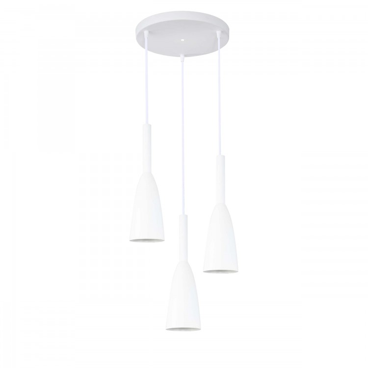 Lampa wisząca Solin 3 biała 3xE27 - 4428
