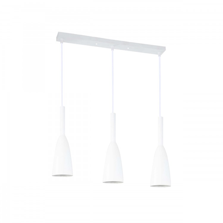 Lampa wisząca Solin 3 biała 3xE27 - 4443