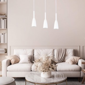 Lampa wisząca Solin 3 biała 3xE27