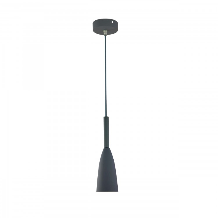 Lampa wisząca Solin 1 szara 1xE27 - 4459