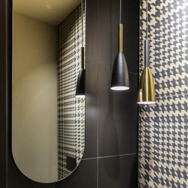 Lampa wisząca Solin 1 złota 1xE27