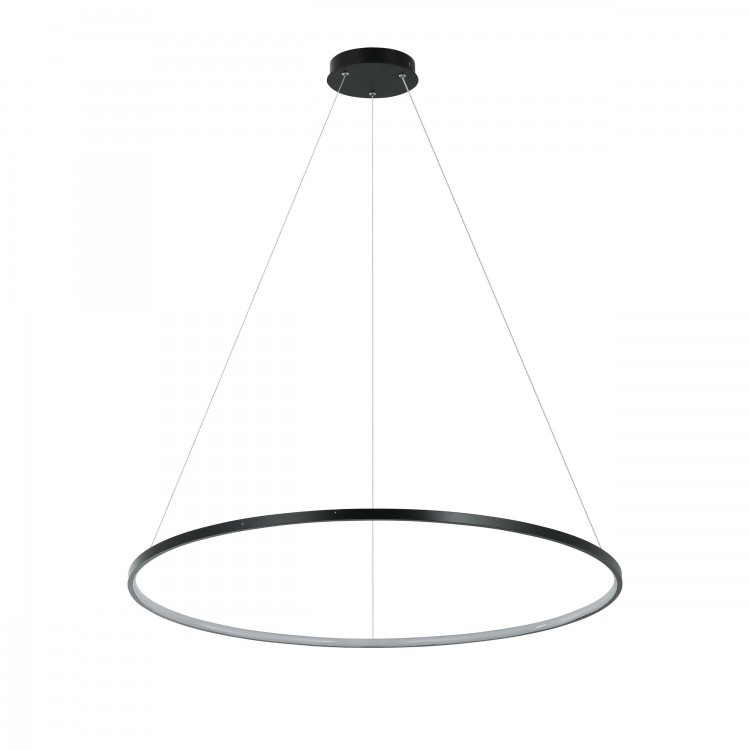 Ring wisząca duża czarna 3000K - 4465