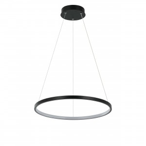 Lampa wisząca Ring 40 cm czarna LED