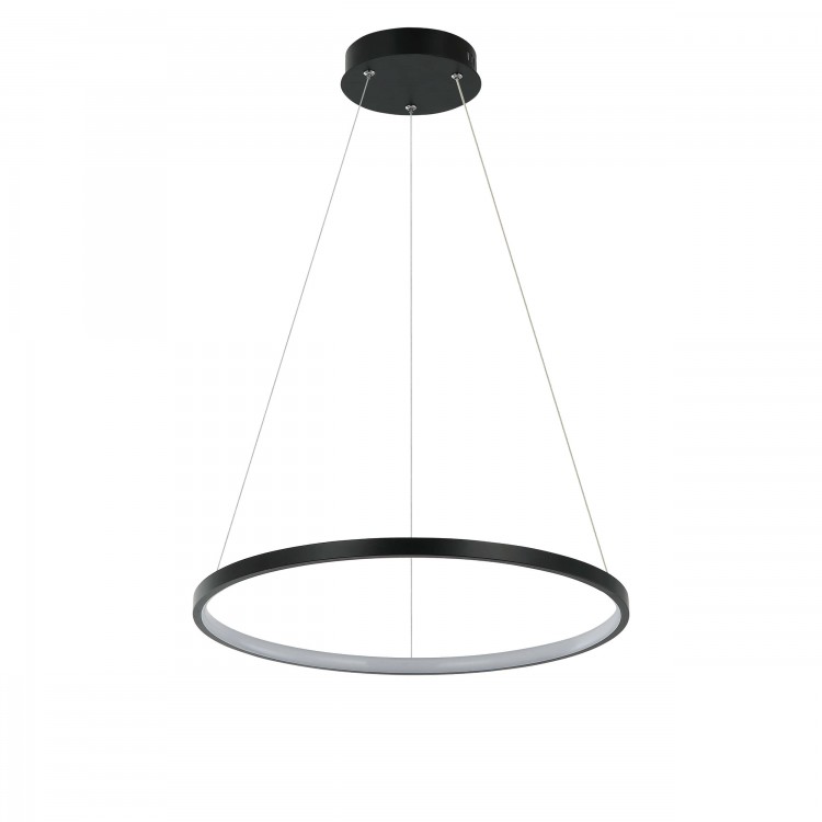 Lampa wisząca Ring 40 cm czarna LED - 4479